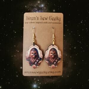 Chewbacca Chewie Star Wars Wookie Earrings